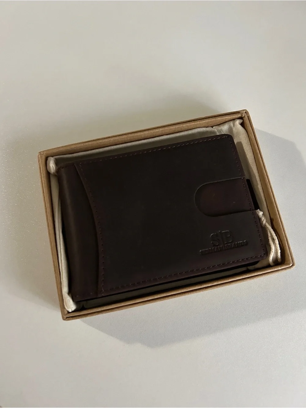Men’s Brown Leather Wallet - Bi-Fold - RFID Blocking